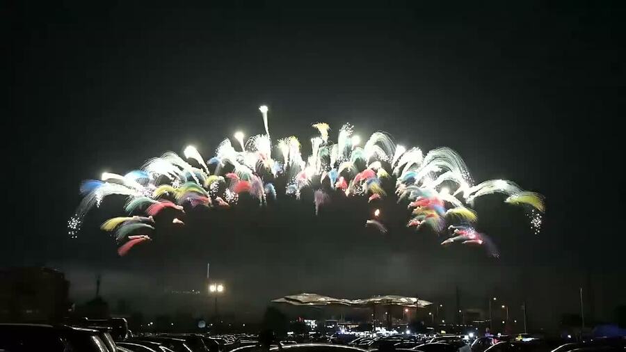 舞臺特效與煙花演示視頻